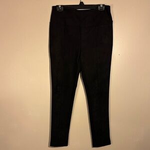 Andrew Marc Black suede like leggings